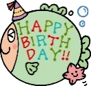 HAPPY BIRTHDAYの風船（大）