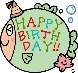 HAPPY BIRTHDAYの風船（小）